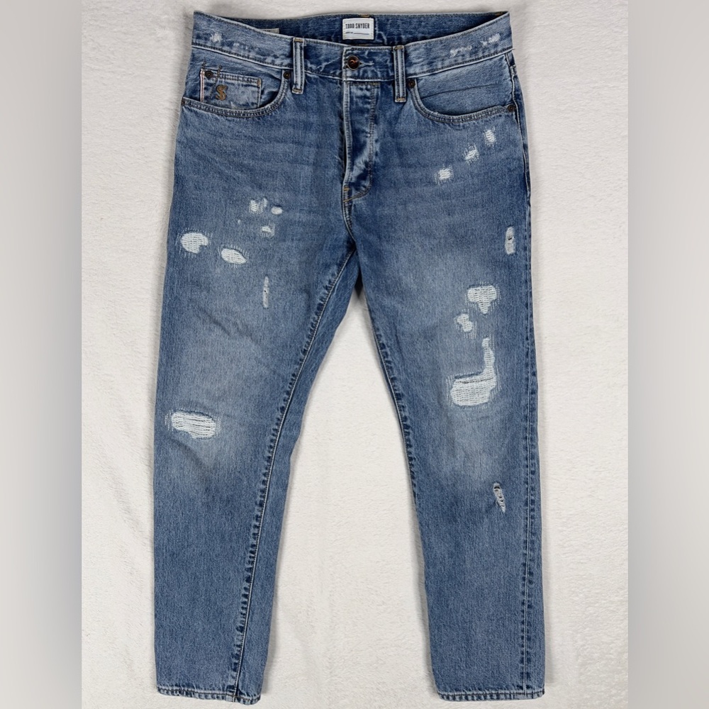 Todd Snyder Slim Fit Selvedge Denim Jeans Men's 31x29* Distressed‎ Button Fly